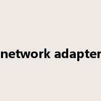 network adapter是什么意思