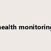 health monitoring是什么意思