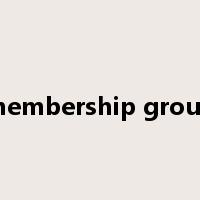 membership group是什么意思