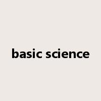 basic science是什么意思