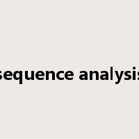 sequence analysis是什么意思