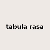 tabula rasa是什么意思