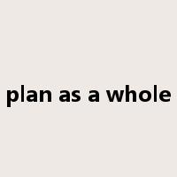 plan as a whole是什么意思