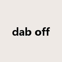 dab off是什么意思