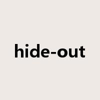 hide-out是什么意思