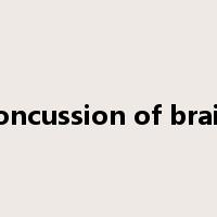 concussion of brain是什么意思