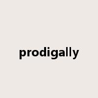 prodigally是什么意思