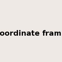 coordinate frame是什么意思