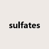 sulfates是什么意思