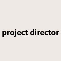 project director是什么意思