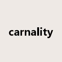 carnality是什么意思