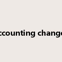 accounting changes是什么意思