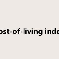 cost-of-living index是什么意思