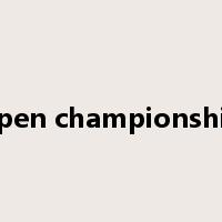 open championship是什么意思