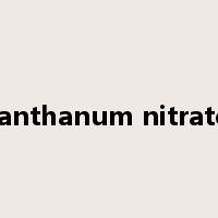 lanthanum nitrate是什么意思