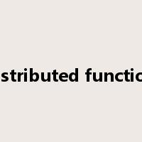 distributed function是什么意思
