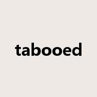 tabooed是什么意思