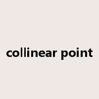 collinear point是什么意思
