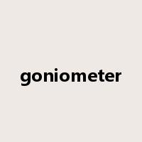 goniometer是什么意思