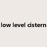 low level cistern是什么意思