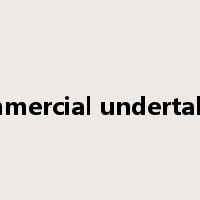 commercial undertaking是什么意思