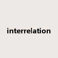 interrelation是什么意思