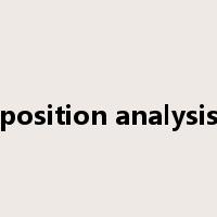 position analysis是什么意思