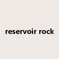 reservoir rock是什么意思