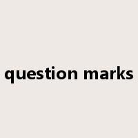 question marks是什么意思