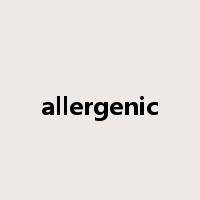 allergenic是什么意思