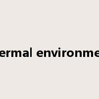 thermal environment是什么意思