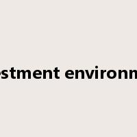investment environment是什么意思