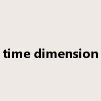 time dimension是什么意思