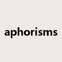 aphorisms是什么意思