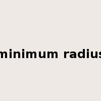 minimum radius是什么意思