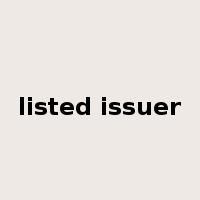 listed issuer是什么意思