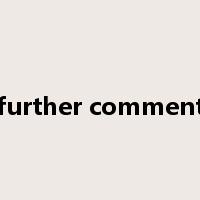 further comment是什么意思