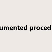 documented procedures是什么意思