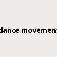 dance movement是什么意思