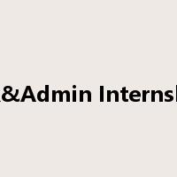 HR&Admin Internship是什么意思