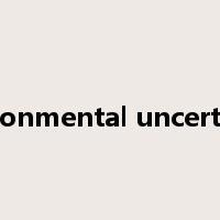 environmental uncertainty是什么意思