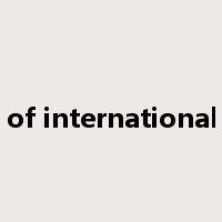 value of international trade是什么意思