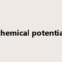 chemical potential是什么意思