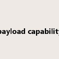 payload capability是什么意思