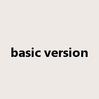 basic version是什么意思