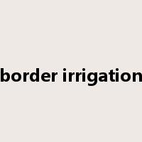 border irrigation是什么意思