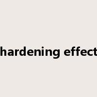 hardening effect是什么意思
