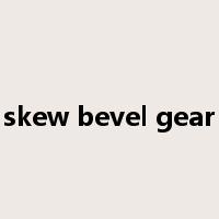 skew bevel gear是什么意思