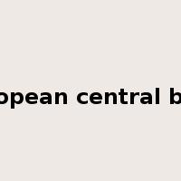 european central bank是什么意思