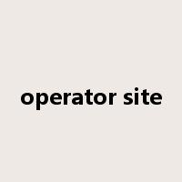operator site是什么意思